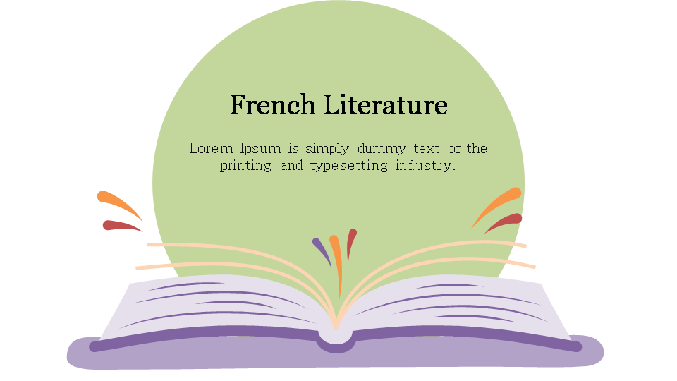 French Literature PowerPoint Template & Google Slides